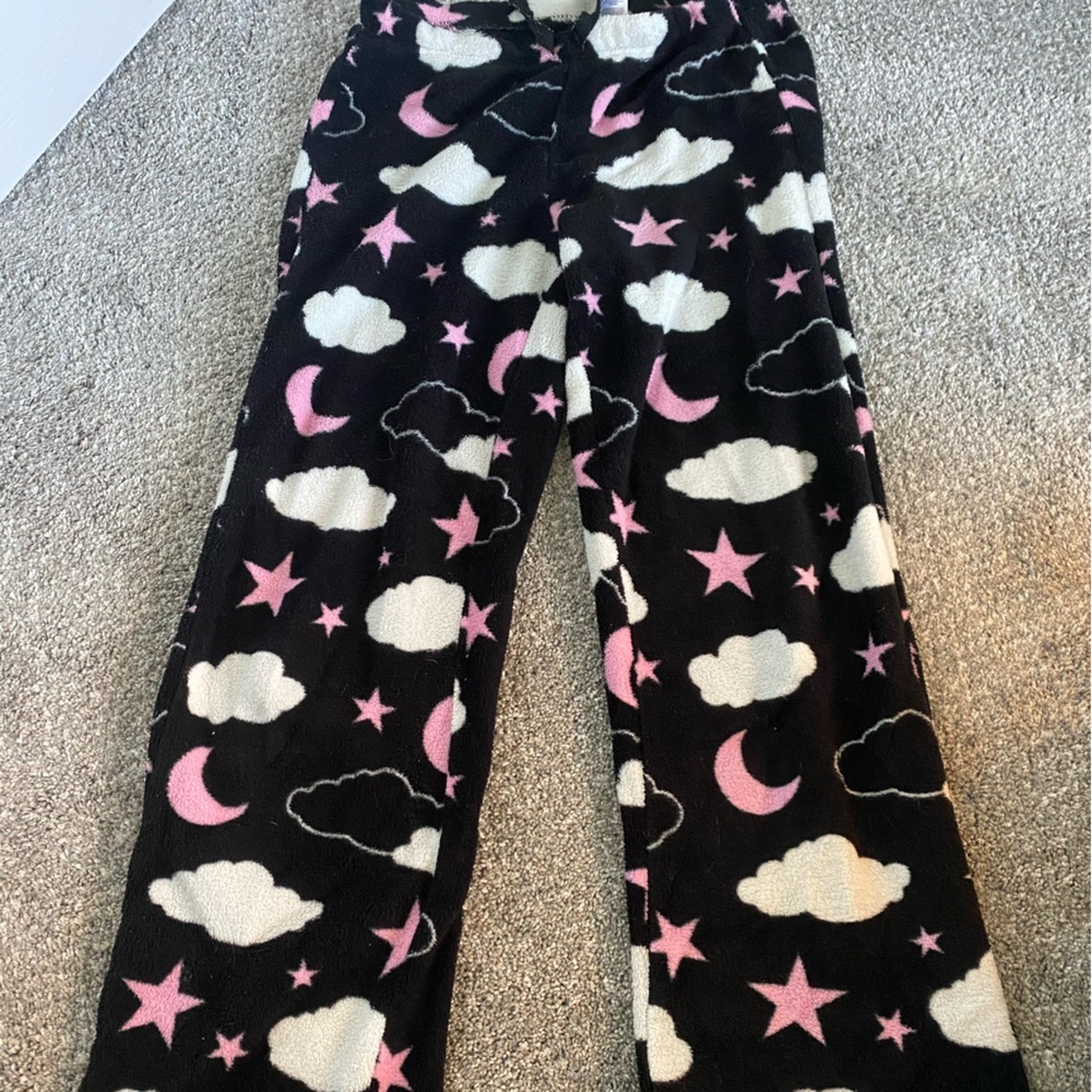 Moon, star and cloud pajama pants